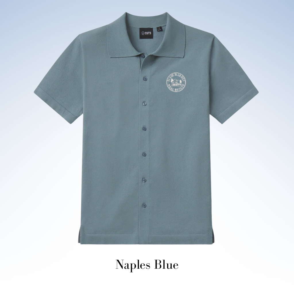 CUTS CLOTHING RIVIERA KNIT BUTTON UP